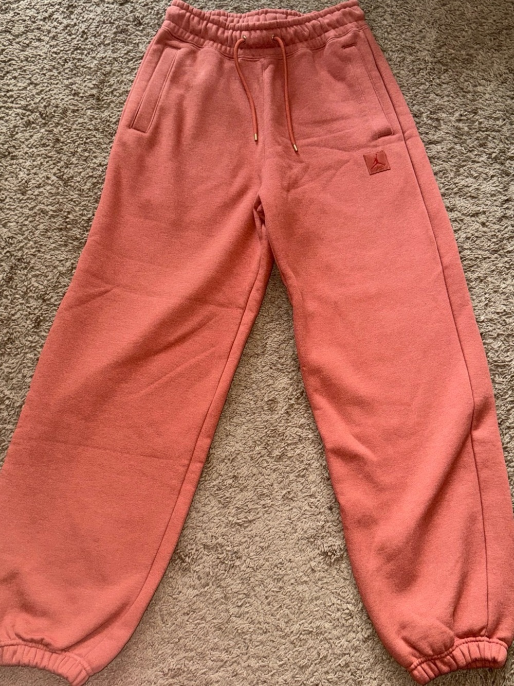 Women’s XS Jordan Coral Sweatpants with Drawstring Waist
